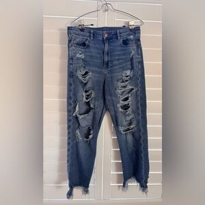 American Eagle Distressed Blue Denim Jeans
